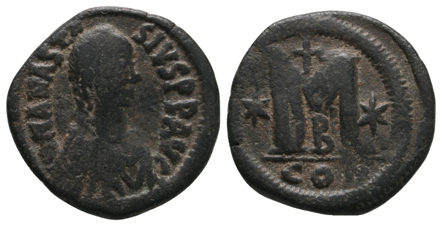  Antike; Kleinmünze; Bronze; 16,31 g   