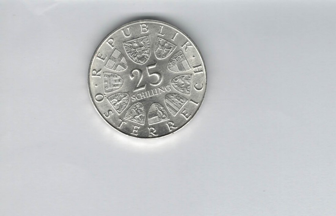  25 Schilling 1972 Carl Michael Ziehrer silber 10,4g fein Österreich 2.Rep Spittalgold9800 (04588/18   