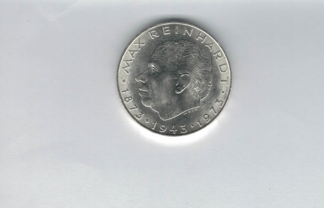  25 Schilling 1973 Max Reinhardt silber 10,4g fein Österreich Spittalgold9800 (04588/19)   