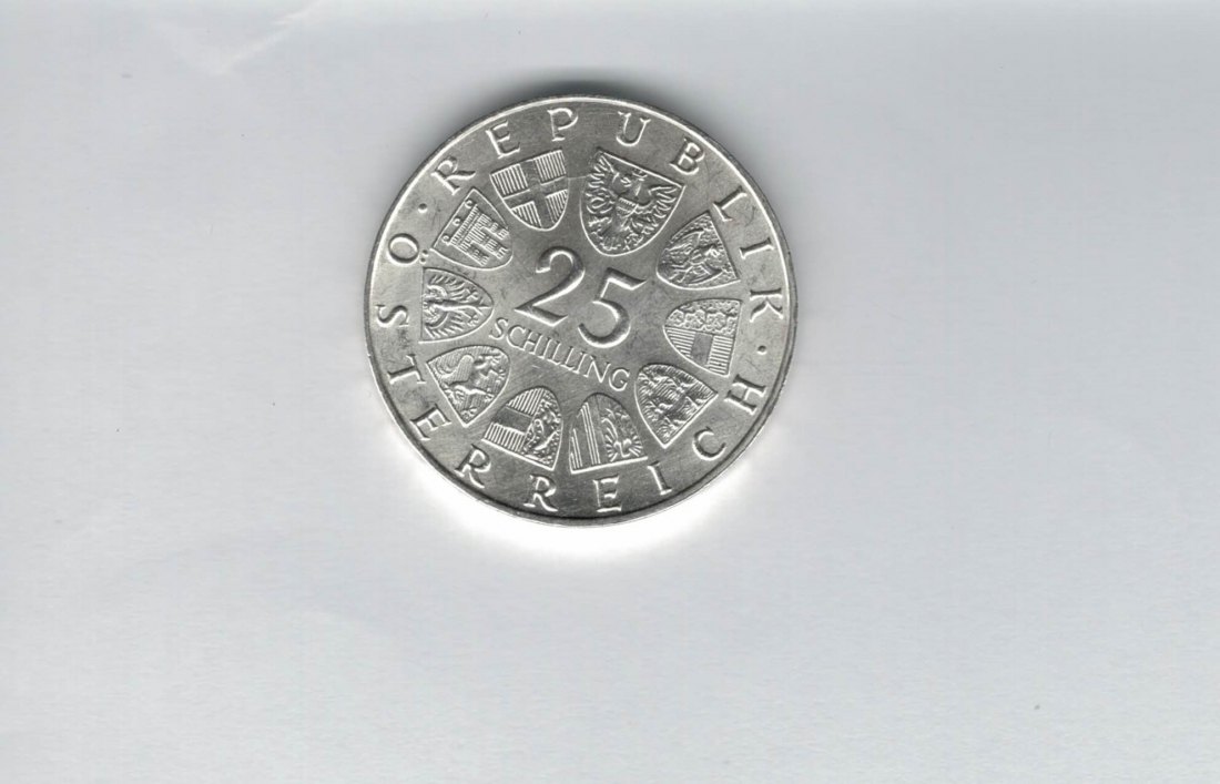  25 Schilling 1973 Max Reinhardt silber 10,4g fein Österreich Spittalgold9800 (04588/19)   