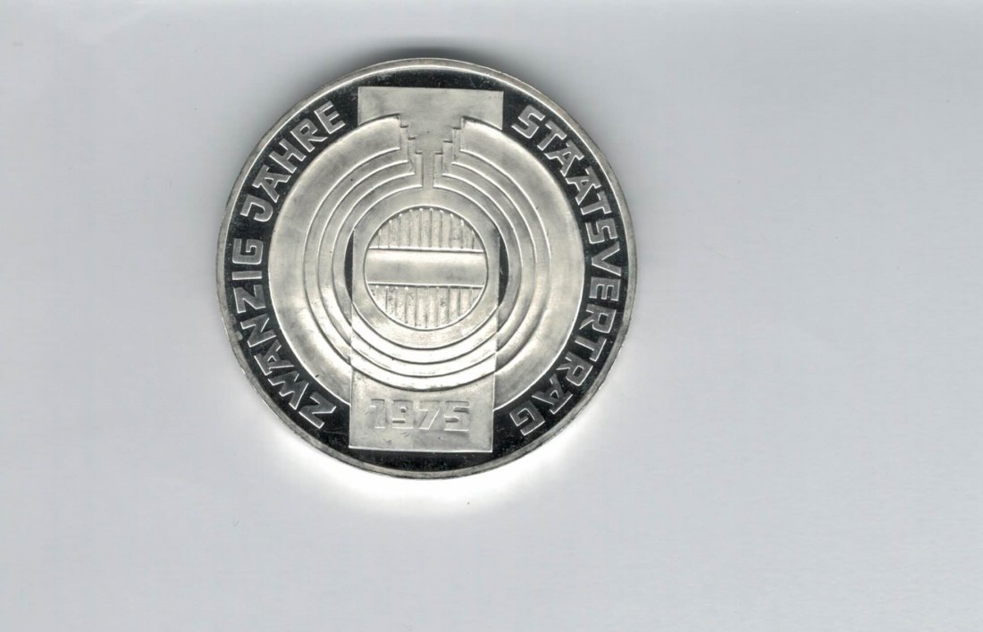  100 Schilling 1975 20 Jahre Staatsvertrag silber Österreich 2. Republik (01914/3)   