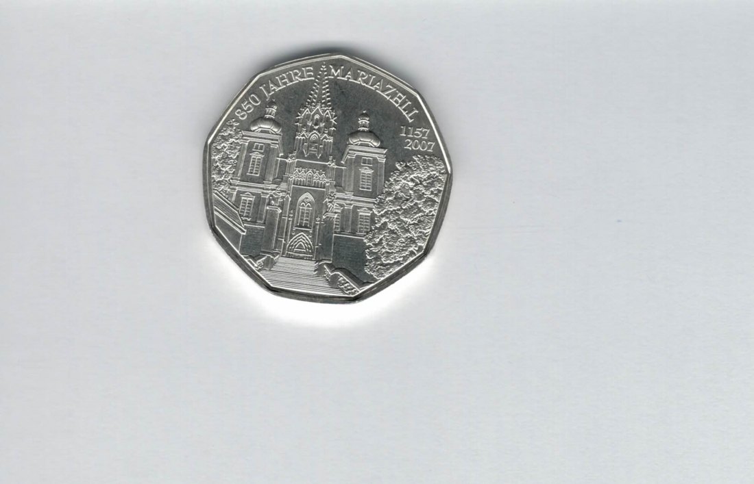  5 Euro 2007 Mariazell silber 8g fein Österreich Spittalgold9800 (04974/10)   