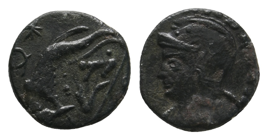  Antike; Rom; Kleinmünze; Bronze; 1,64 g   