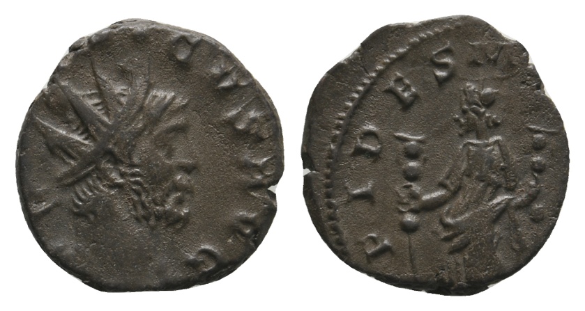  Antike; Rom; Kleinmünze; Bronze; 2,37 g   