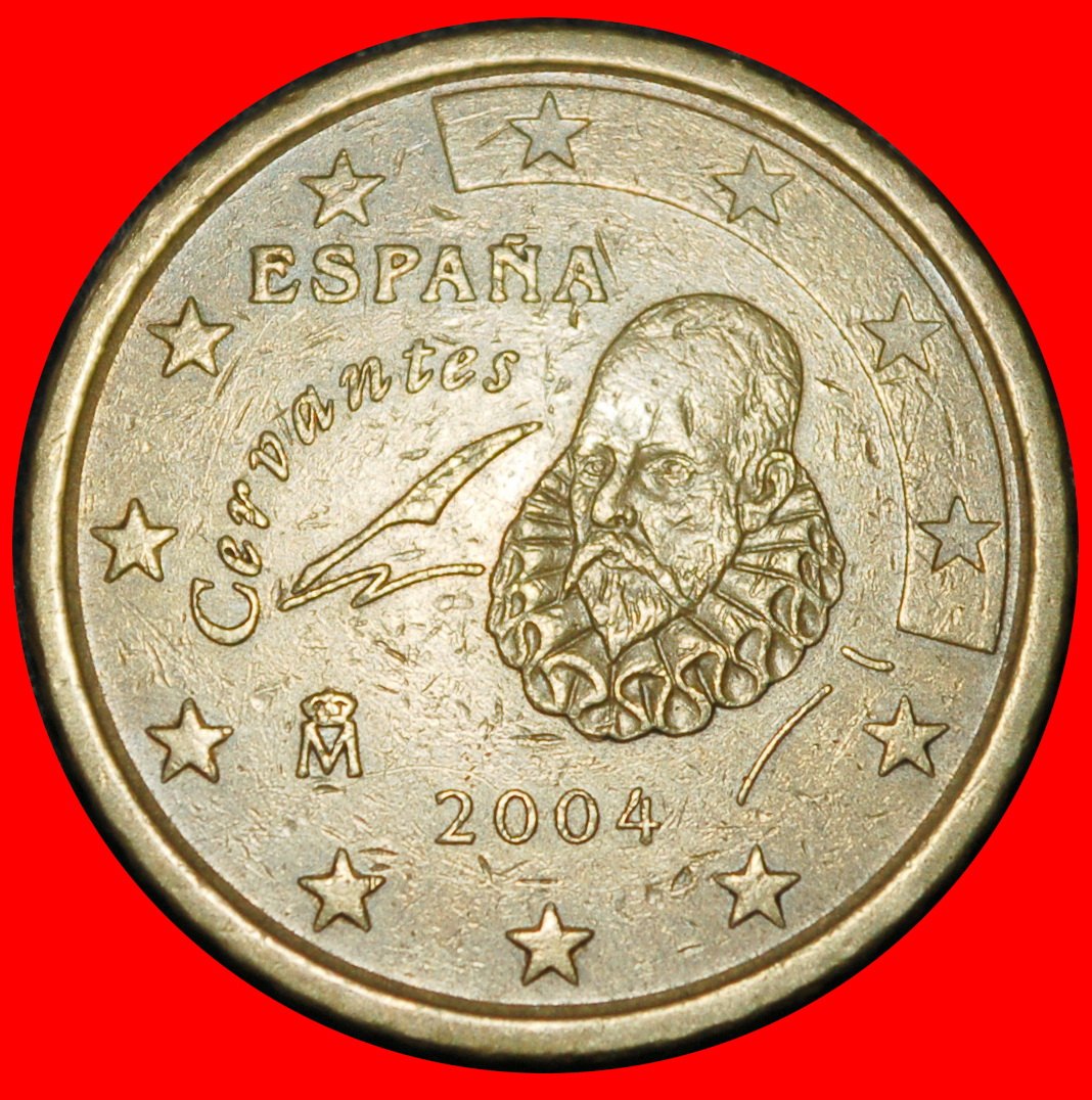  Ⰶ NORDIC GOLD (1999-2025): SPAIN★50 EURO CENTS 2004! JUAN CARLOS I 1975-2014★LOW START ★ NO RESERVE!   