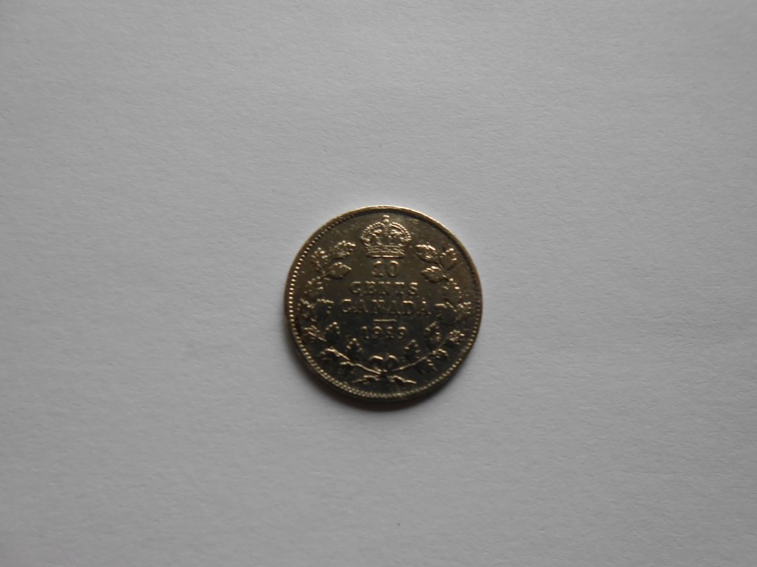  Kanada 10 Cent 1919 (Silber 925)   