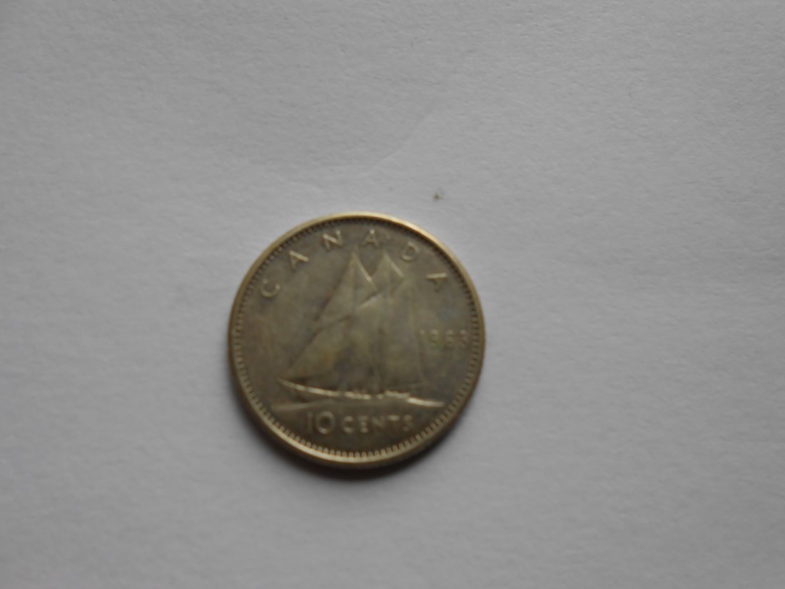  Kanada 10 Cent 1963 (Silber 800)   
