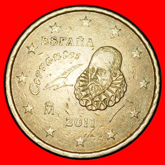  Ⰶ NORDIC GOLD (1999-2025):SPAIN★50 CENTS 2011 DIE I2★JUAN CARLOS I 1975-2014★LOW START ★ NO RESERVE!   