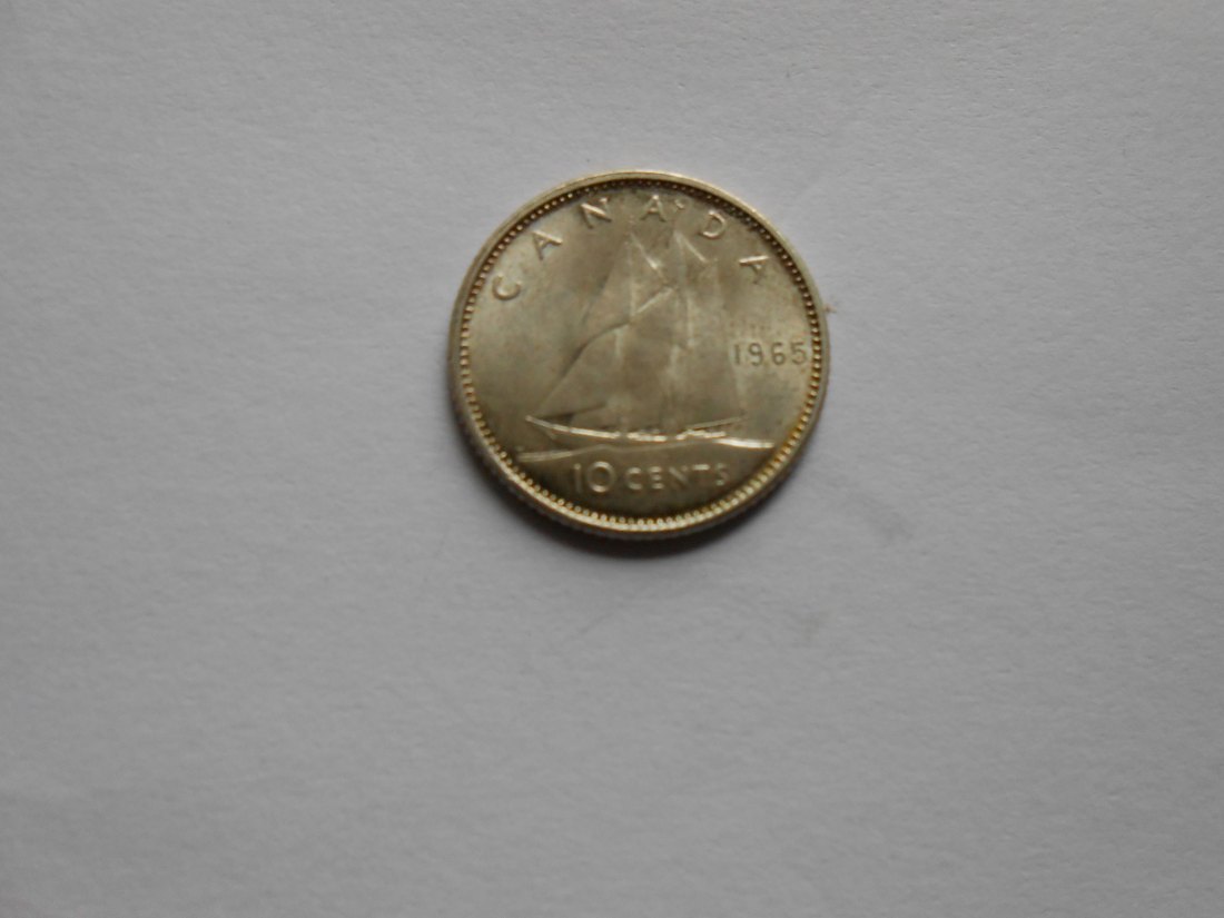  Kanada 10 Cent 1965 (Silber 800)   