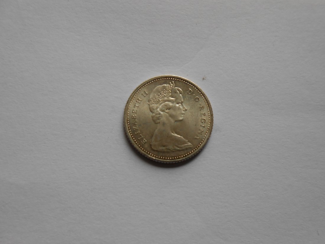  Kanada 10 Cent 1965 (Silber 800)   