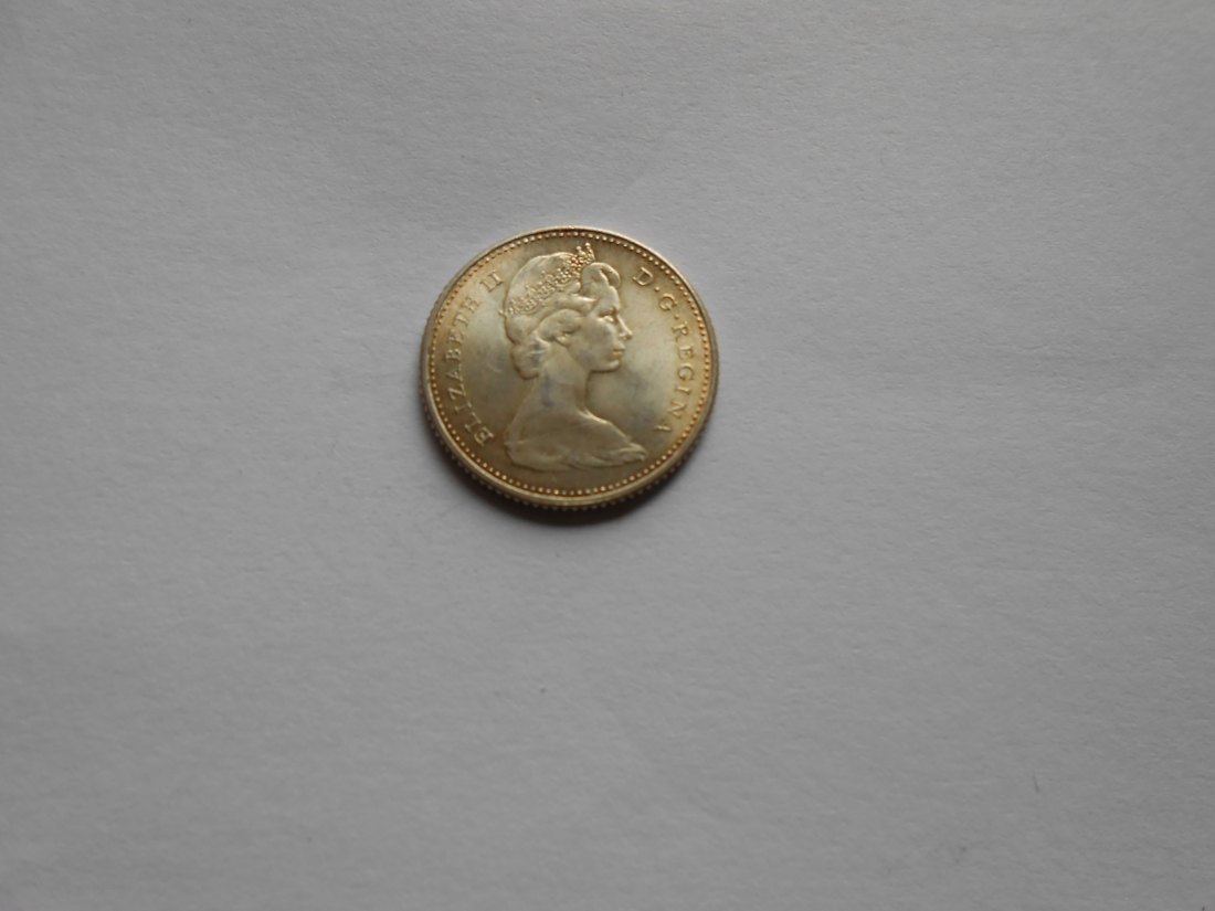  Kanada 10 Cent 1966 (Silber 800)   