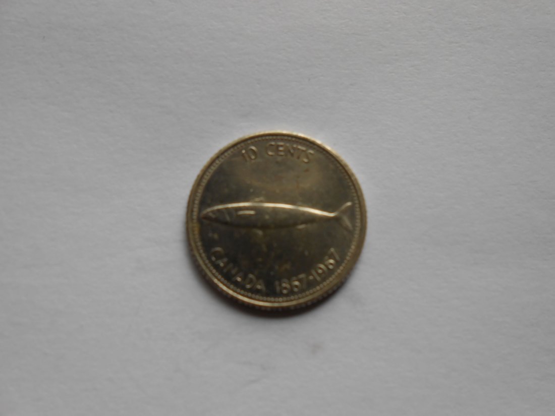  Kanada 10 Cent 1967 (Silber 800) Gedenkmünze   