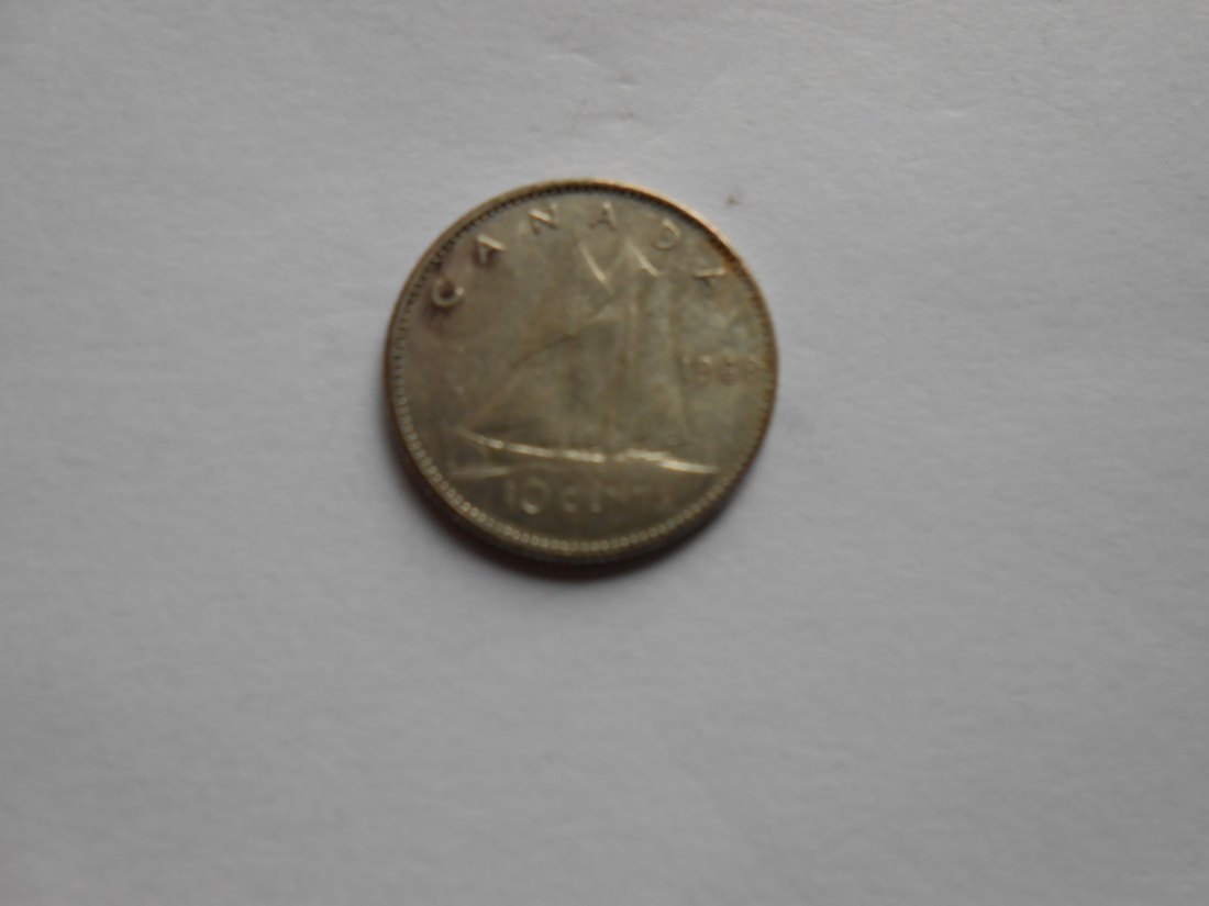  Kanada 10 Cent 1968 (Silber 500)   