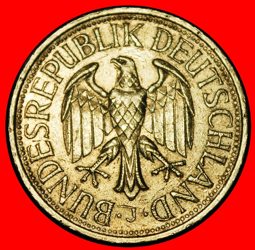  Ⰶ NOT COMMUNIST TYPE (1950-2001): GERMANY ★ 1 MARK 1978J II1+C+r2 HAMBURG! ★LOW START ★ NO RESERVE!   