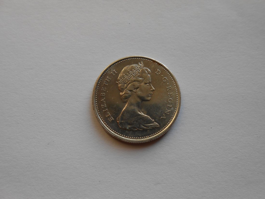  Kanada 25 Cent 1967 Gedenkmünze 100 Jahre Kanada ( Silber 800)   
