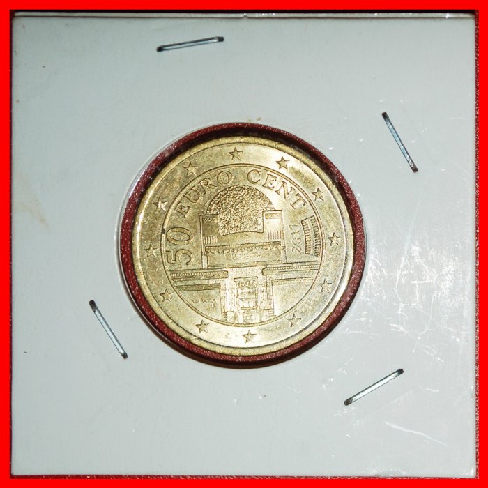  Ⰶ NORDIC GOLD (2002-2025): AUSTRIA ★ 50 EURO CENTS 2017 SECESSION! DIE I2!★LOW START ★ NO RESERVE!   