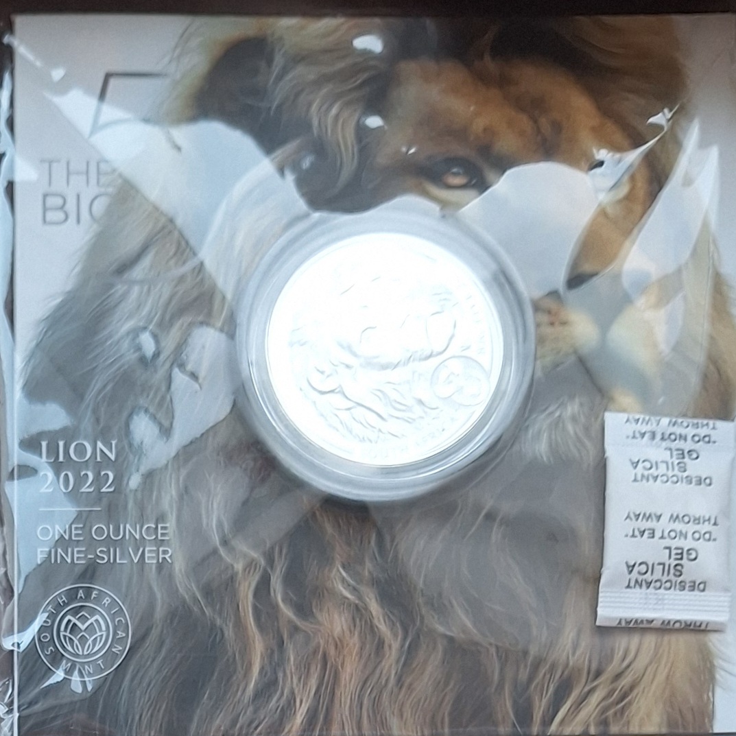  Südafrika, 5 Rand, Big Five Serie II 2022 Löwe ex 15.000   