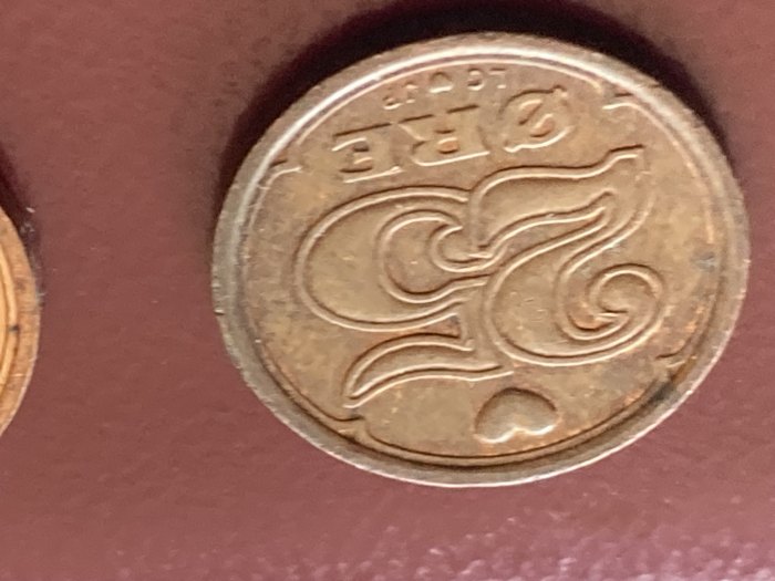 Münze Münzen Umlaufmünze Dänemark 25 Öre 1991
