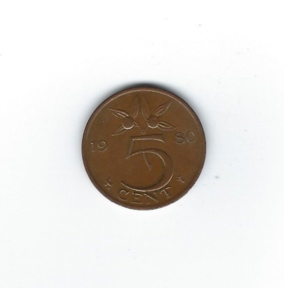  Niederlande 5 Cent 1980   