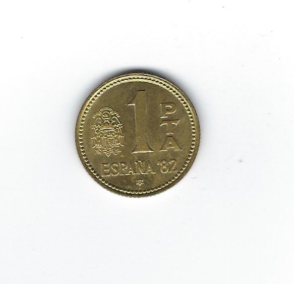  Spanien 1 Peseta 1982 Fussball-WM   