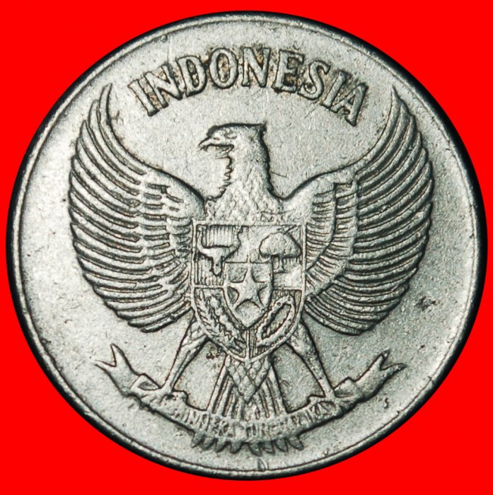  Ⰶ GOLDEN EAGLE: INDONESIA ★ 10 SENS 1957 SOLAR ECLIPSE! UNCOMMON!★LOW START ★ NO RESERVE!   