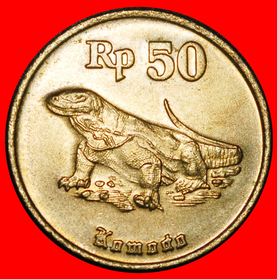 Ⰶ DRAGON (1991-1998):INDONESIA★50 RUPIAH 1993 SOLAR ECLIPSE! UNC MINT LUSTRE★LOW START ★ NO RESERVE!