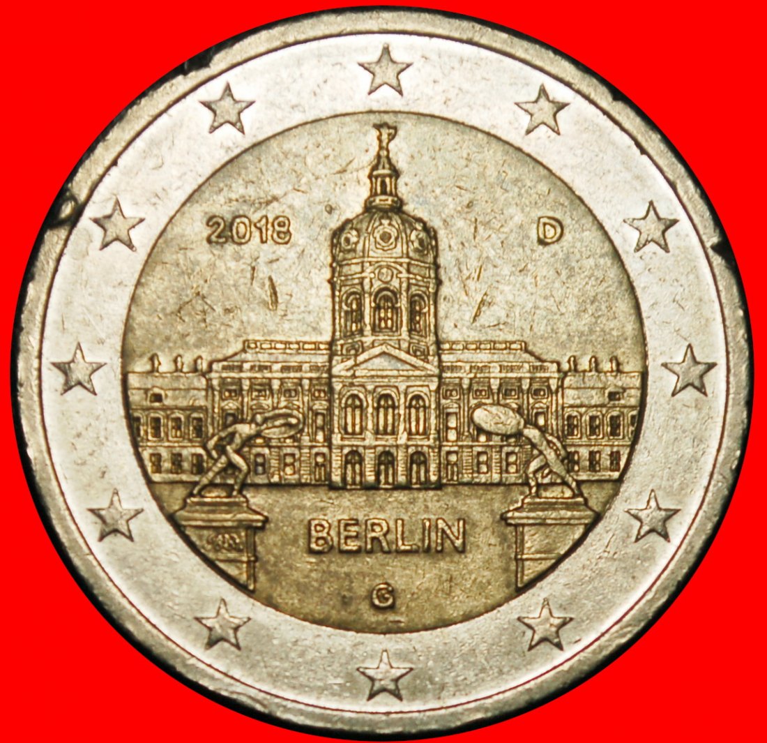  Ⰶ NUDE BORGHESE GLADIATORS: GERMANY ★ 2 EUROS 2018D NON-PHALLIC TYPE BAVARIA★LOW START ★ NO RESERVE!   