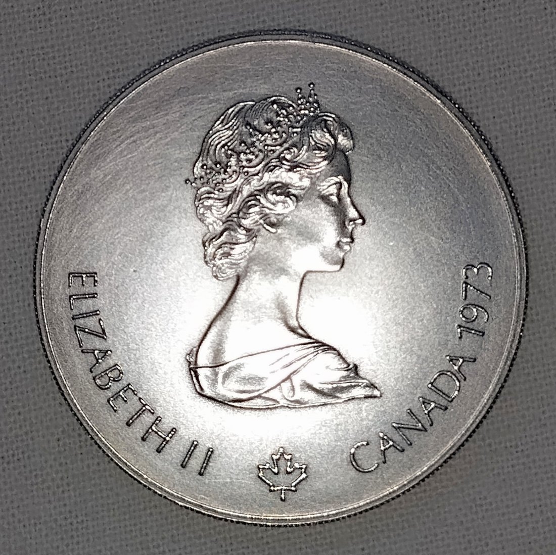  CANADA 5 Dollar 1973 - Olympia Montreal 1976 - Segeln - 22,5gr. Silber   