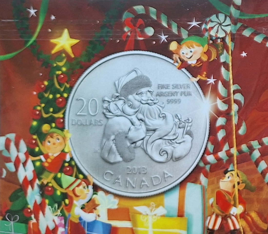  Kanada, 2x20 Dollar 2012+2013, je 999er Silber (7,96 fein)   