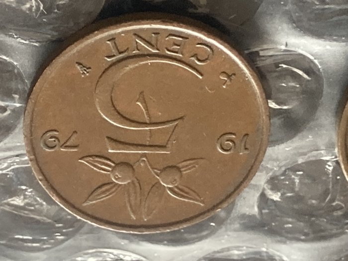Münze Münzen Umlaufmünze Niederlande 5 Cent 1979