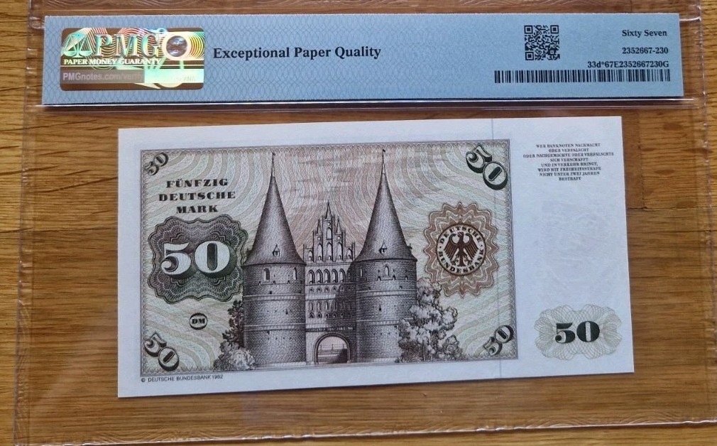  DEUTSCHLAND (BRD) 50 Deutsche Mark 1980, Austauschnote, prefix YE, Ro. 288b, bfr   