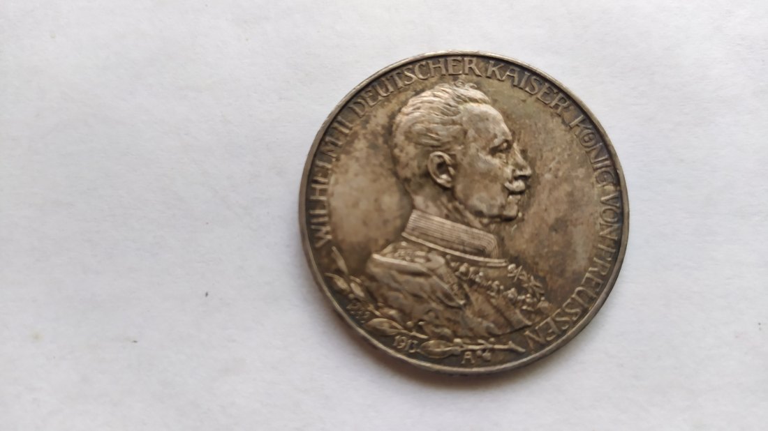  GERMANY-EMPIRE PRUSSIA.3 MARK 1913A.UNC   