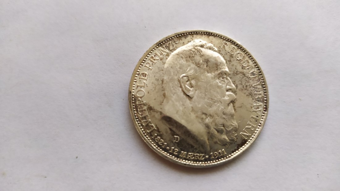  GERMANY-EMPIRE WURTTEMBERG.3 MARK 1911 F.UNC   