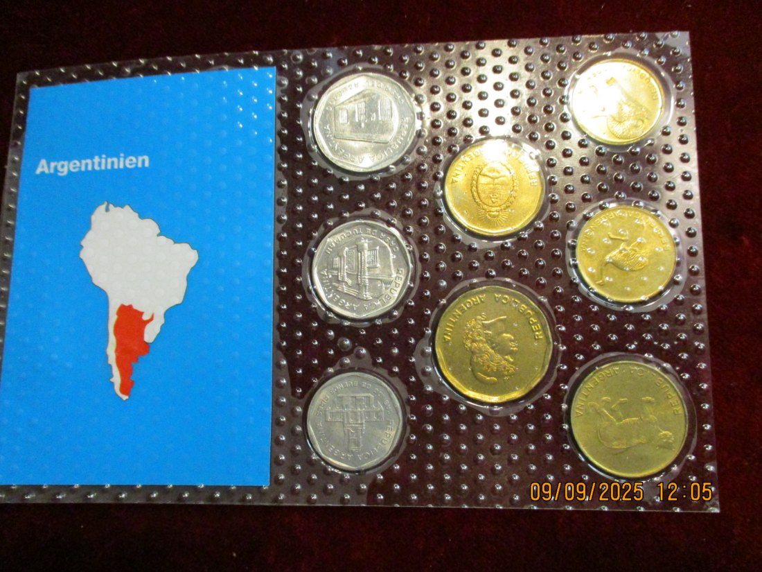  Kursmünzen Argentinien siehe Foto Gewicht: Ca- 32g/- 1   