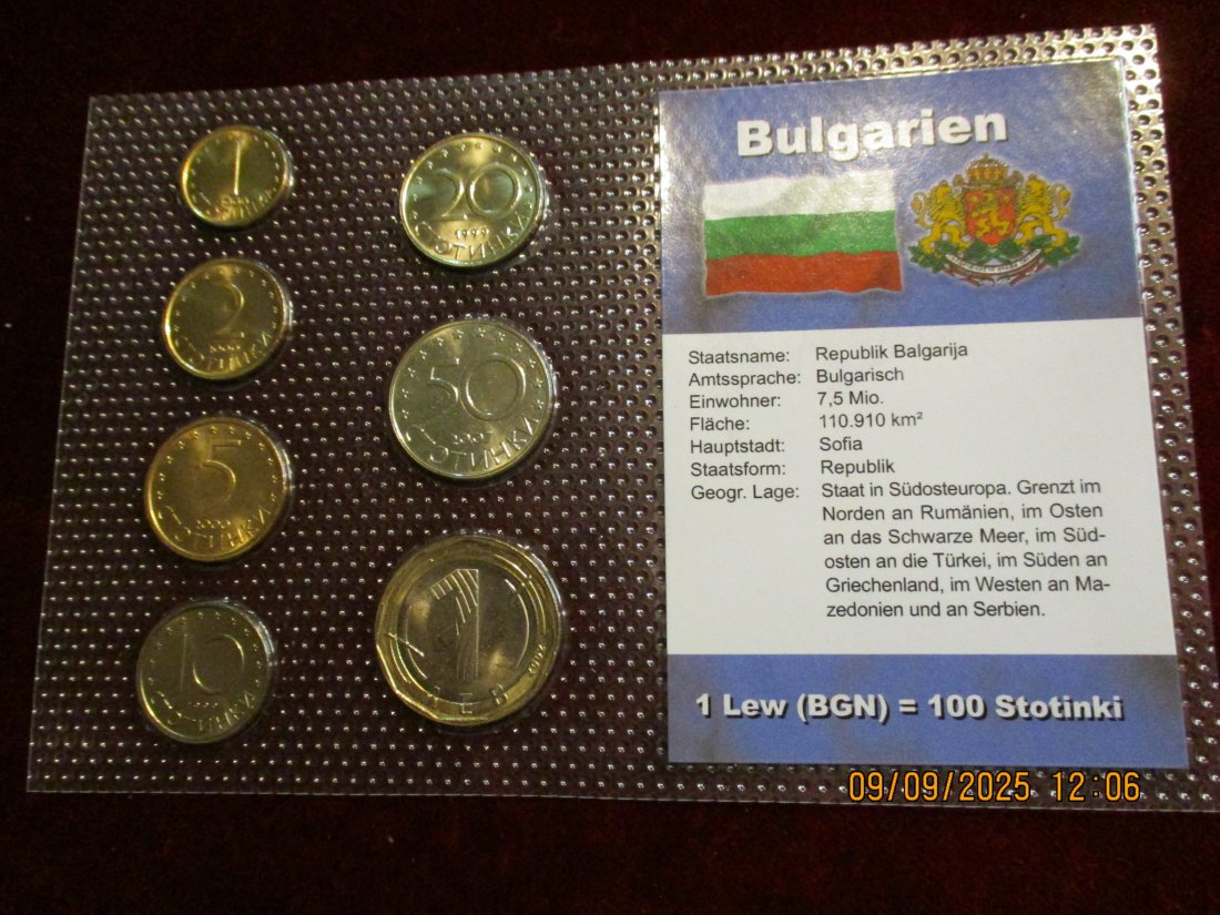  Kursmünzen Bulgarien siehe Foto Gewicht: Ca- 32g/- 1   