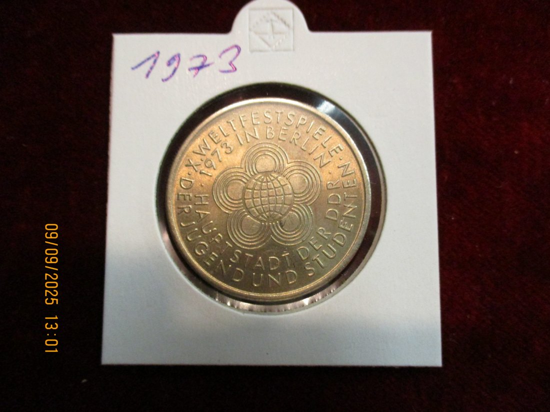  10 Mark DDR 1973 DDR Weltfestspiele 12g   