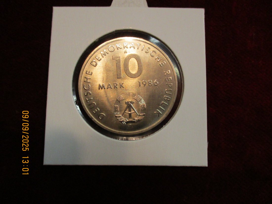  10 Mark DDR 1986 Ernst Thälmann 12g   
