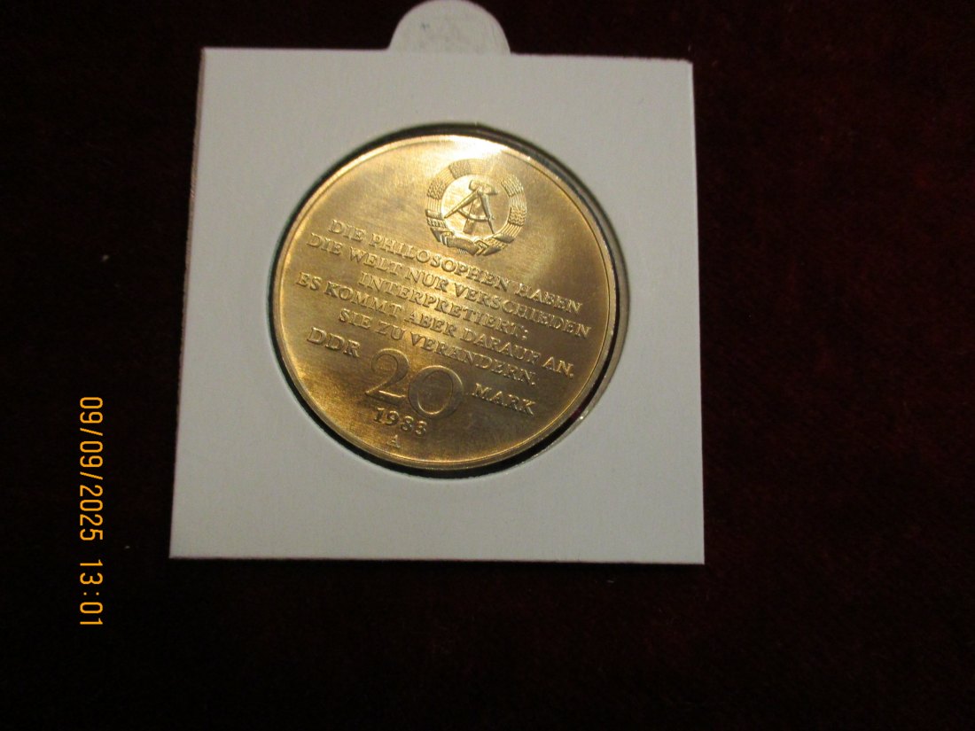  20 Mark DDR 1983 Karl Marx 15g   