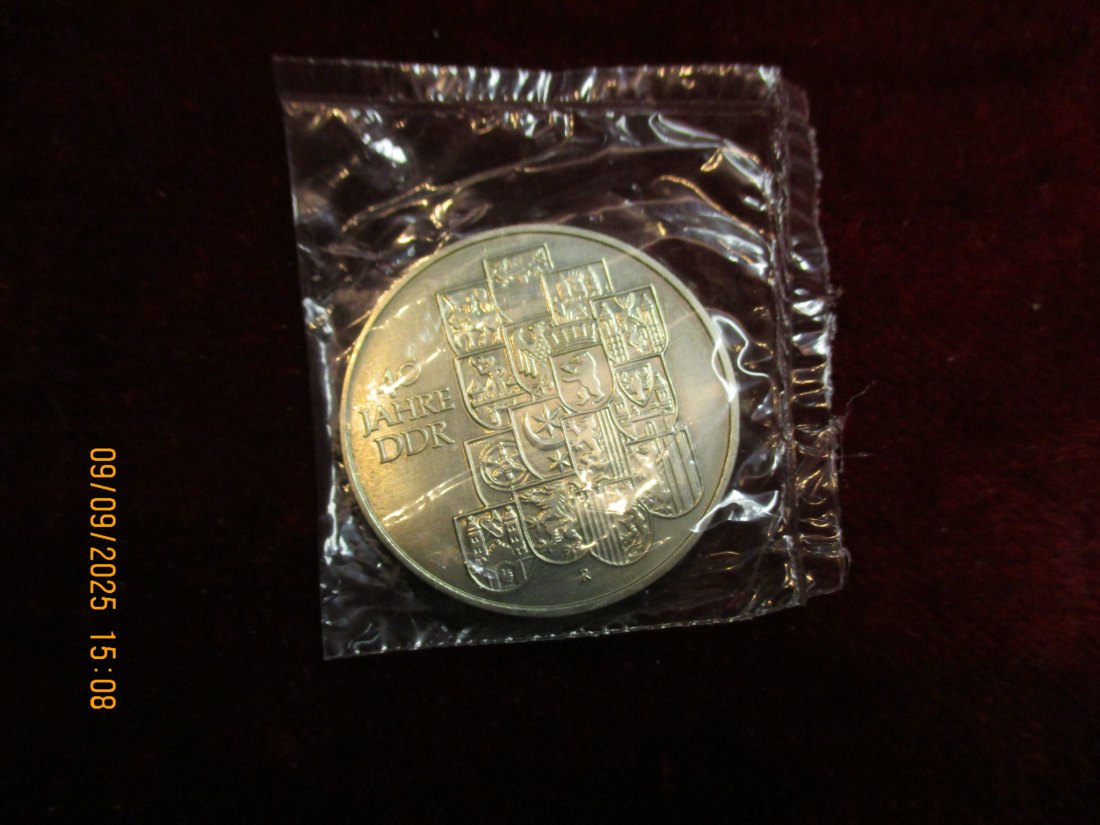  10 Mark DDR 1989 - 40 Jahre DDR  12g   