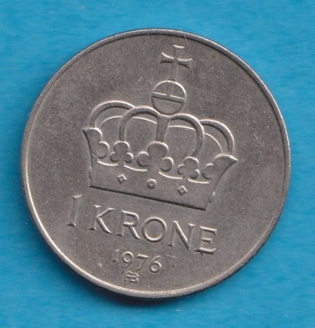  Norwegen 1 Krone 1976   