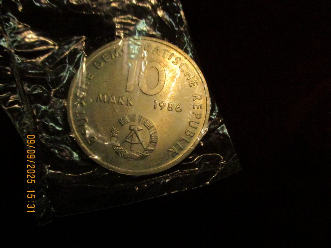  10 Mark DDR 1986 Ernst Thälmann  12g   