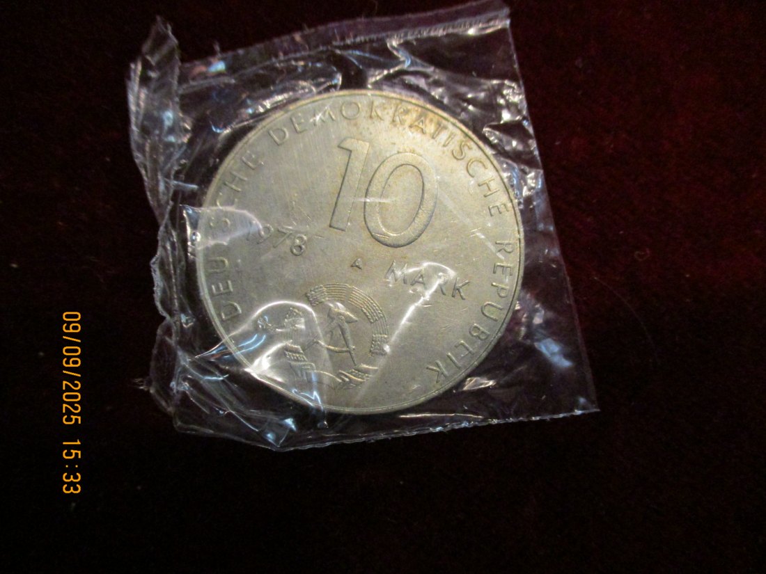  10 Mark DDR 1978 Weltraumflug  12g   