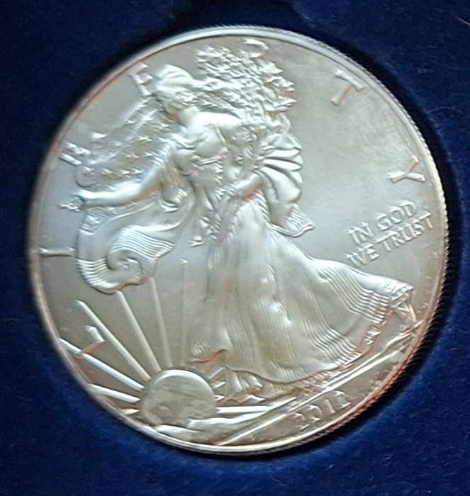  USA,1 Dollar, 2012 Working Liberty, 1OZ.FINE SILVER   
