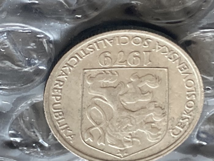  Münze Münzen Umlaufmünze Tschechoslowakei 50 Heller 1979   