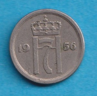  Norwegen 25 Öre 1956   