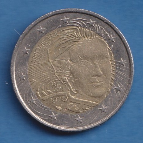  Frankreich 2 Euro 2016 Simone Veil   