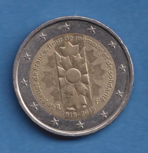  Frankreich 2 Euro 2018 Kornblume   