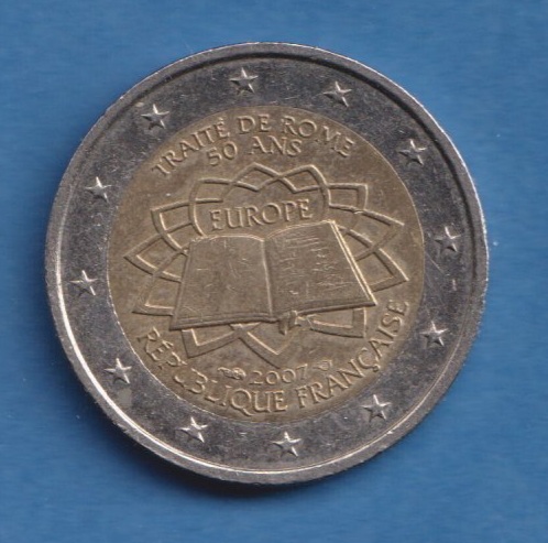  Frankreich 2 Euro 2007 Römische Verträge   