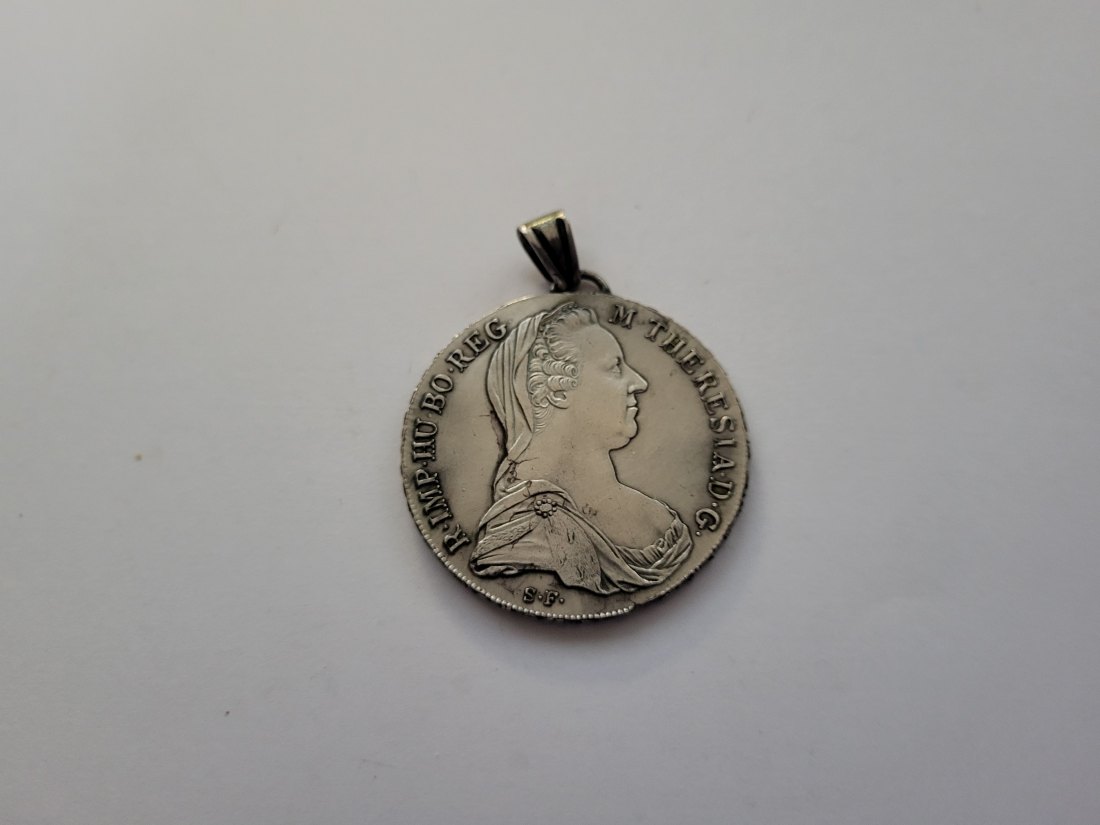  Maria Theresia Taler NP 1780 Anhänger zum Gedenken silber 28,8g Österreich Spittalgold9800 (3469   