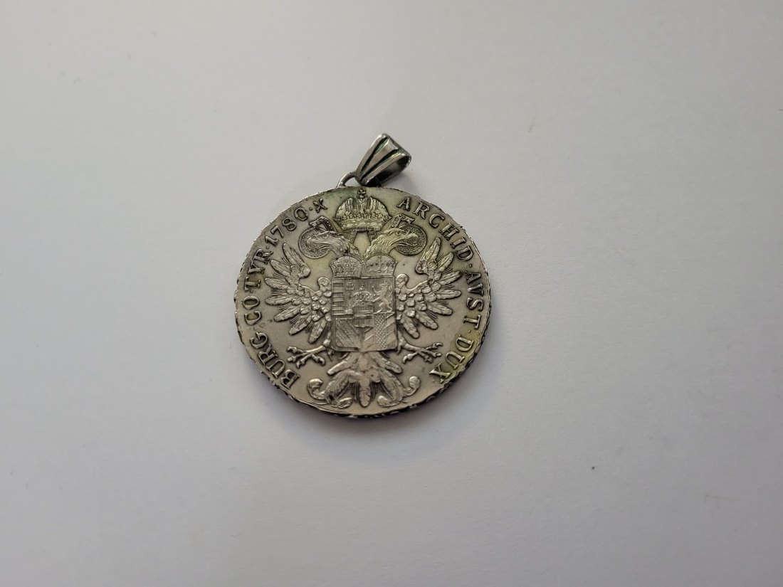  Maria Theresia Taler NP 1780 Anhänger zum Gedenken silber 28,8g Österreich Spittalgold9800 (3469   
